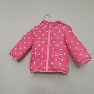 Carter's Pink Polka Dot Puffer Jacket